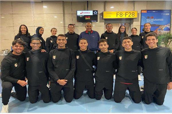 بعثة منتخب مصر للسباحة بالزعانف