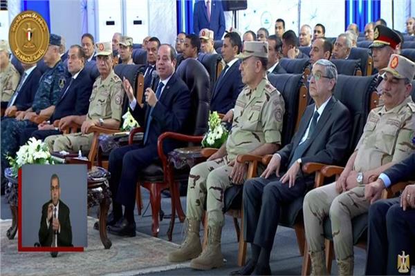 الرئيس السيسي - افتتاح مركز البيانات والحوسبة السحابية