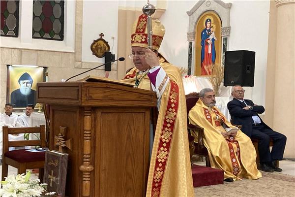 فاعليات القداس الاحتفالي الأول بعيد القيامة المجيد من كاتدرائية القديس يوسف المارونية بحي الظاهر