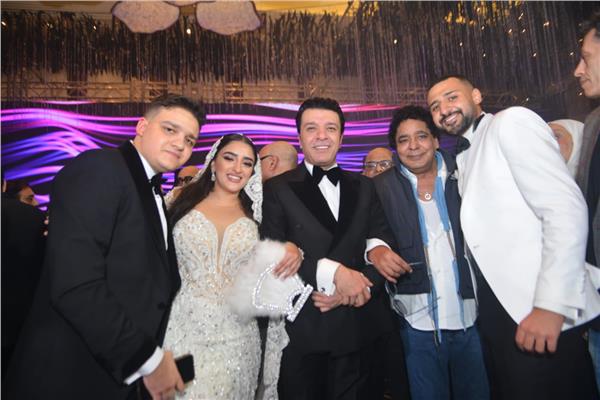 محمد منير في حفل زفاف ابنة مصطفى كامل