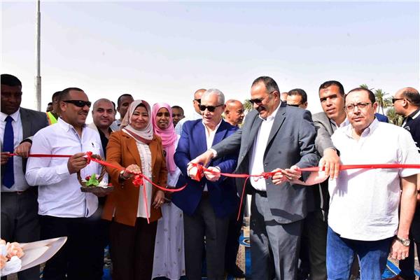 محافظ الأقصر يفتتح محطة صرف نجع القباحى