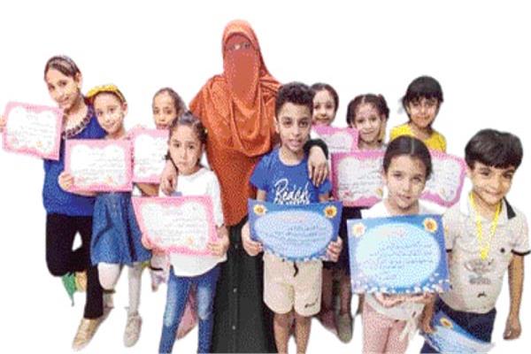 المحفظة رشا جمعة مع حفظة القرأن