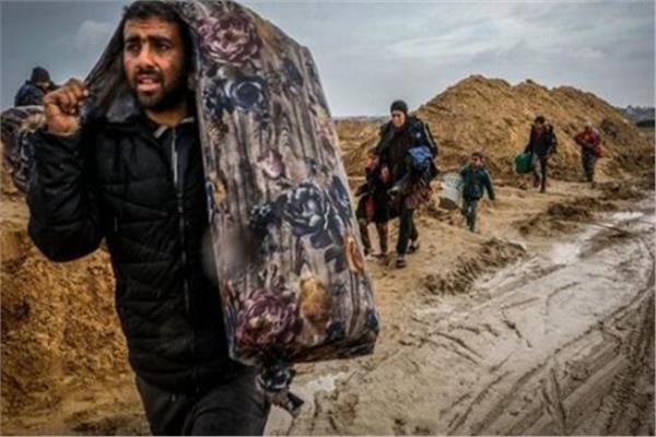  نزوح أهالي مدينة رفح