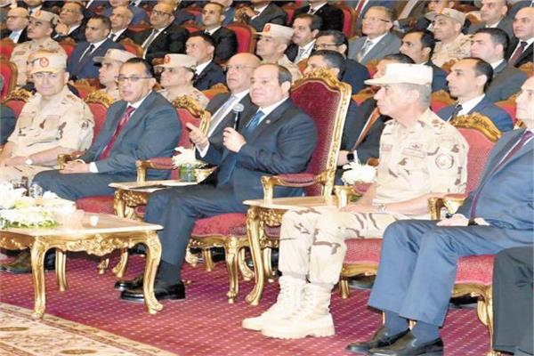 الرئيس السيسي خلال افتتاح مشروعات تنموية جديدة في جنوب الوادي