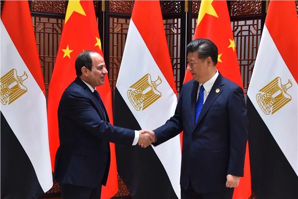  الرئيس عبدالفتاح السيسي والرئيس الصيني شى جين بينج