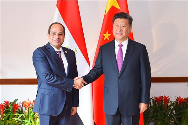 الرئيس السيسي والرئيس الصيني