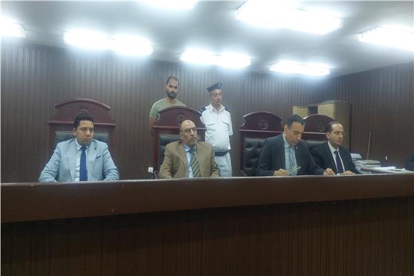 هيئة المحكمة برئاسة المستشار أيمن فؤاد فهمي