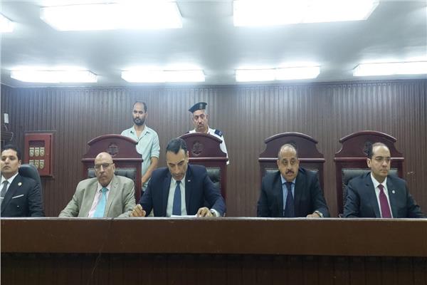 هيئة المحكمة برئاسة المستشار أيمن فؤاد فهمي