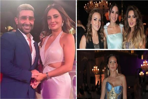 3 مشاهد من زفاف جميلة عوض