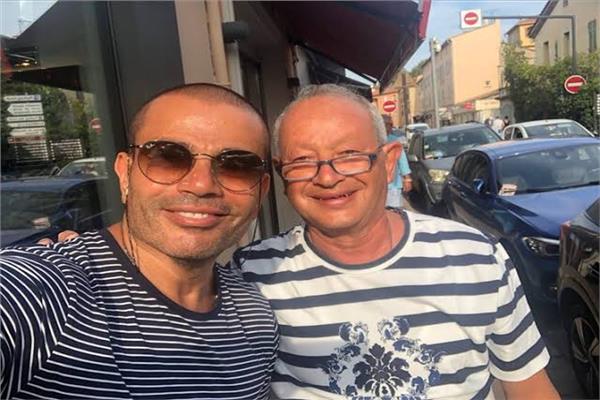 نجيب ساويرس وعمرو دياب