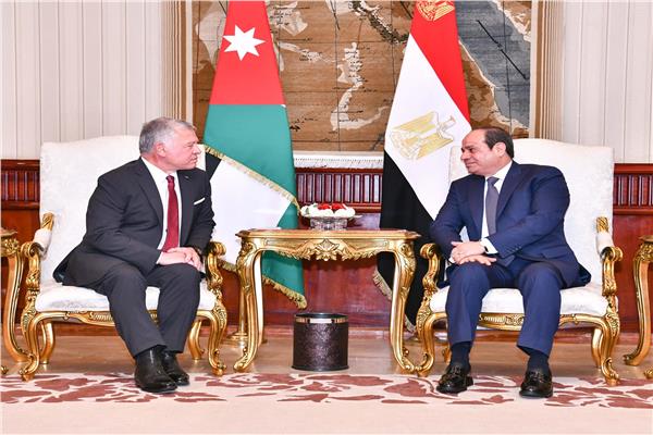 الرئيس السيسي والعاهل الأردني.. صورة أرشيفية
