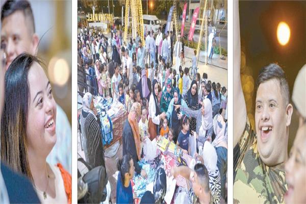 السعادة على وجوه ذوى الهمم والأيتام مع أهاليهم خلال احتفالهم بعيد الأضحى داخل مؤسسة «ليلة القدر»