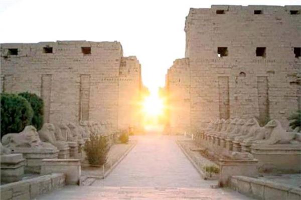 معابد الكرنك تشهد تعامد الشمس