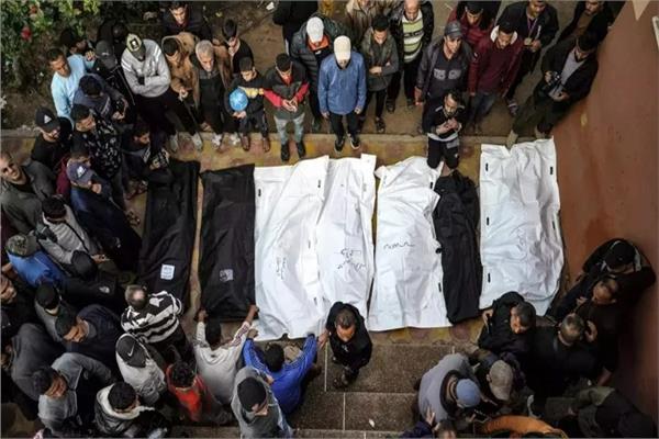 عدد من شهداء قطاع غزة إثر الحرب الإسرائيلية - صورة أرشيفية 