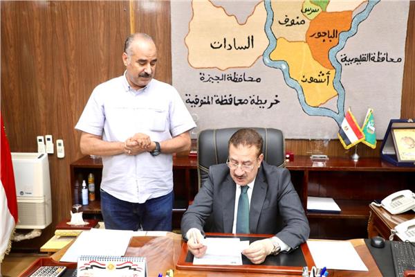 اللواء إبراهيم أبو ليمون محافظ المنوفية يعتمد تنسيق المدارس