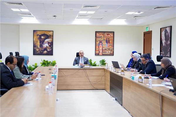جانب من اجتماع متابعة استراتيجية التمويل الوطنية المتكاملة