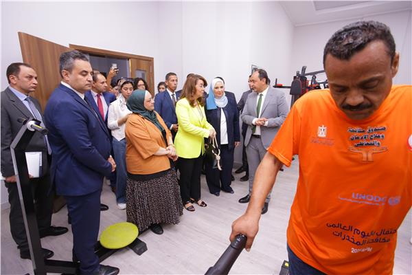 وزيرة التضامن الاجتماعى تستقبل وكيل السكرتير العام للأمم المتحدة 
