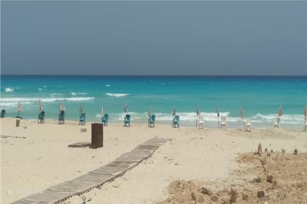 غلق شواطيء الكورنيش الجديد  بمطروح