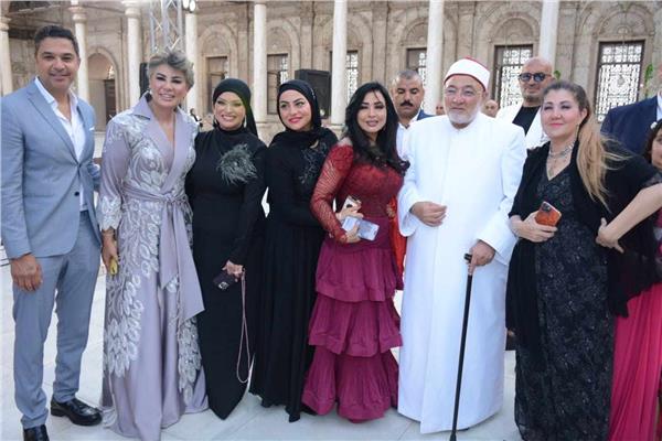 نجمات الإعلام في عقد قران ابنة الاعلامية مفيدة شيحة