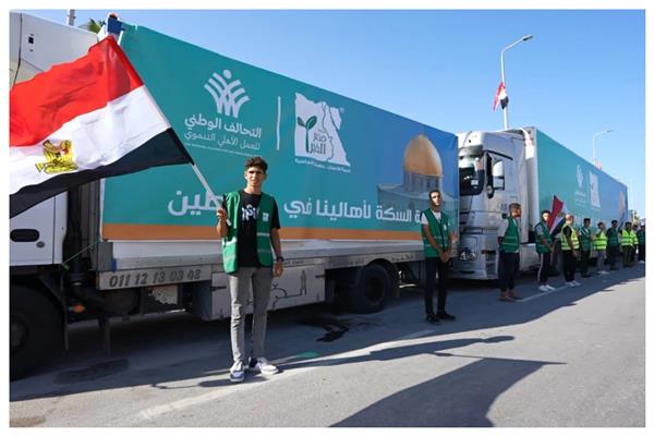 تقديم التحالف الوطني المساعدات لأهل غزة لن يتوقف