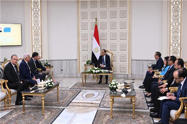 الدكتور مصطفى مدبولي رئيس مجلس الوزراء خلال اللقاء