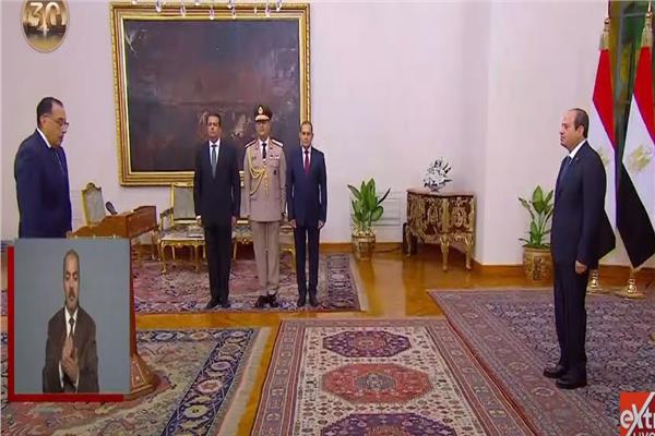 الدكتور مصطفى مدبولي يؤدي اليمين الدستورية أمام الرئيس السيسي