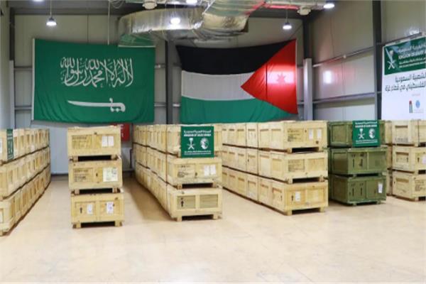 المساعدات السعودية لأهل غزة