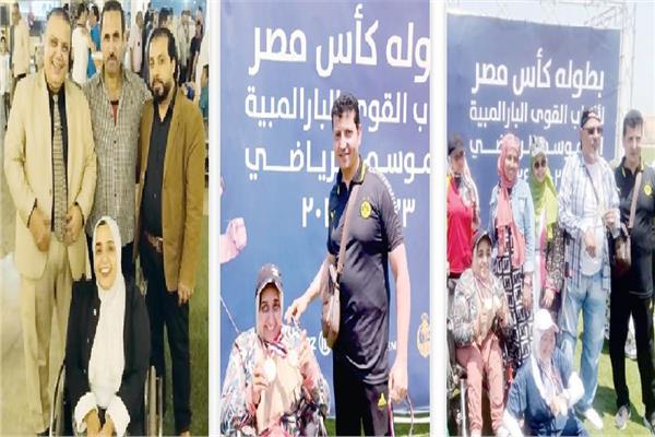 صورة تعبيرية لـ «أبطال ذوى الهمم أثناء فوزهم بالمراكز الأولى فى ألعاب القوى»