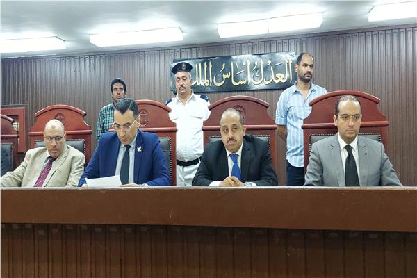هيئة المحكمة برئاسة المستشار أيمن فؤاد فهمى