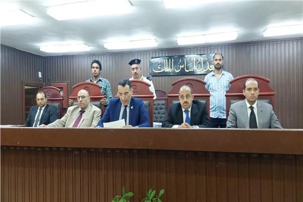 هيئة المحكمة برئاسة المستشار أيمن فؤاد فهمى