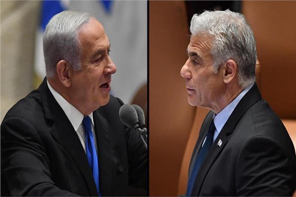 يائير لابيد و بنيامين نتنياهو - صورة موضوعية