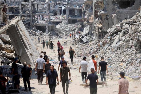 الجيش الإسرائيلي ينسحب من مدينة غزة مخلفًا دمارًا هائلا - صورة أرشيفية 