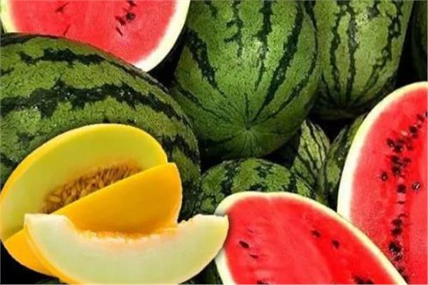البطيخ الأحمر والأصفر