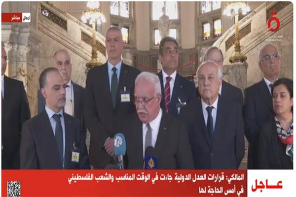 وزير الخارجية الفلسطيني رياض المالكي