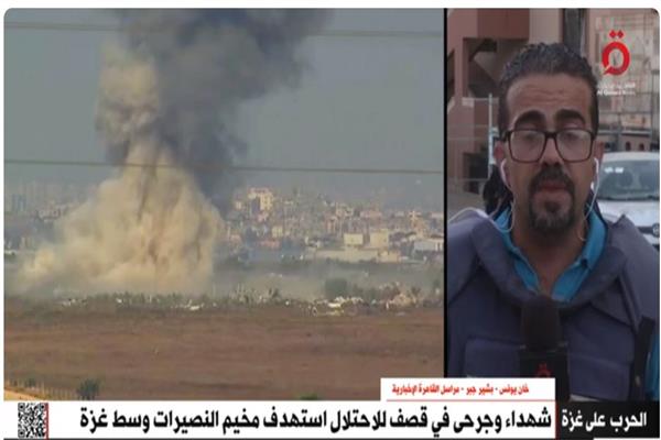 بشير جبر مراسل قناة القاهرة الإخبارية