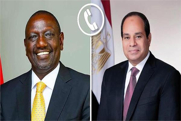 الرئيس عبد الفتاح السيسي والرئيس الكيني ويليام روتو