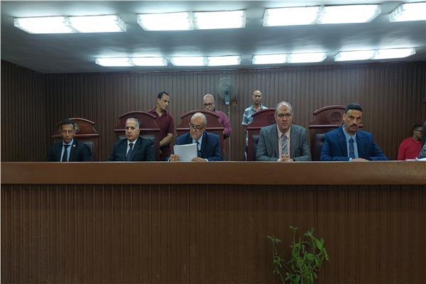 هيئة المحكمة برئاسة المستشار أيمن عفيفي سالم