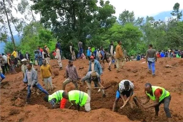 انزلاق التربة في إثيوبيا جراء هطول الأمطار - صورة أرشيفية