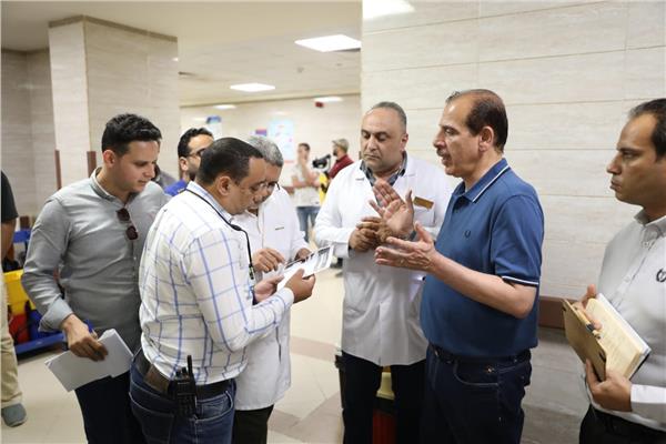 نائب وزير الصحة  يتفقد مستشفى ديرمواس المركزي بمحافظة المنيا