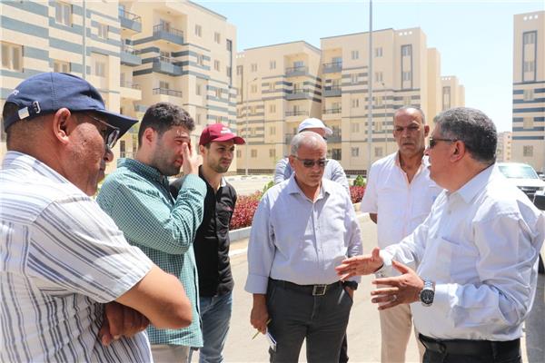 رئيس مدينة السادات يتفقد المشروعات الجارية تنفيذها 