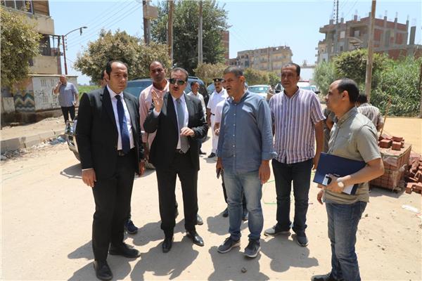 اللواء إبراهيم أبو ليمون محافظ المنوفية خلال الجولة التفقدية