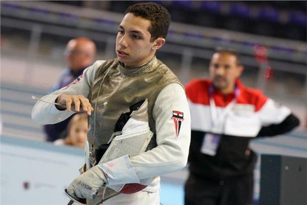 محمد حمزة لاعب منتخب مصر لسلاح الشيش