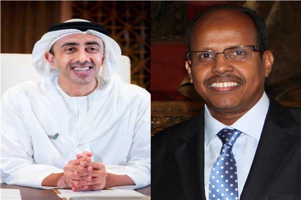 الشيخ عبدالله بن زايد آل نهيان - الوزير محمود علي يوسف