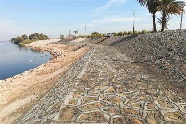 حماية 400 متر جوانب نهر النيل بمحافظة أسوان