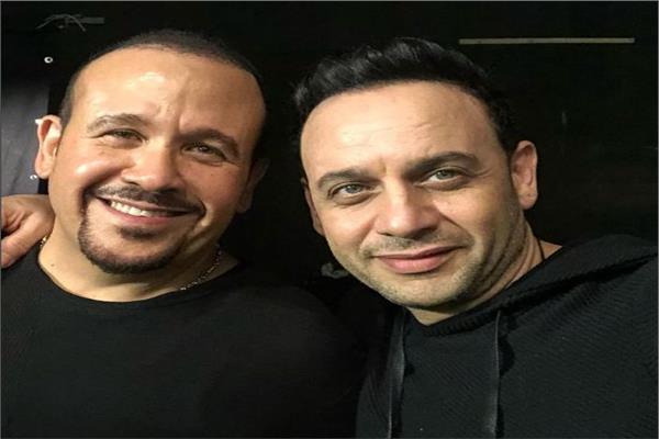 هشام عباس ومصطفى قمر