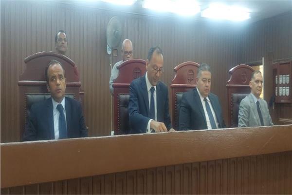 هيئة المحكمة برئاسة المستشار أحمد رفعت النجار