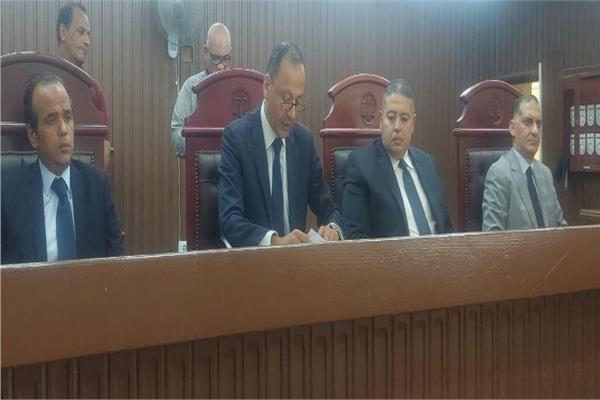 هيئة المحكمة برئاسة المستشار أحمد رفعت النجار