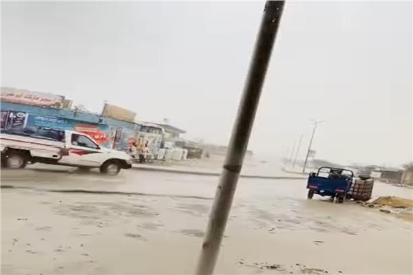 أمطار غزيرة على الشلاتين 