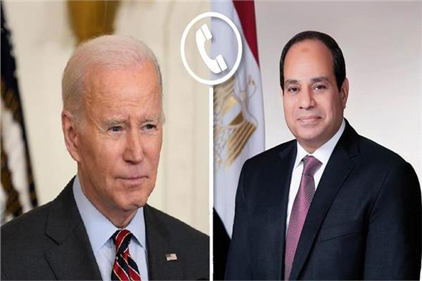 الرئيس عبد الفتاح السيسي ونظيره الأمريكي جو بايدن