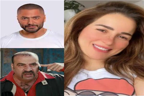  مي عزالدين و محمد سعد وتامر حسني